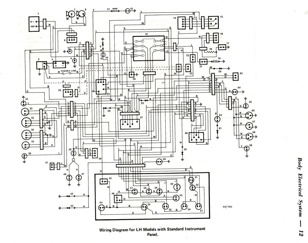 LH-LX colour wiring diagram needed - Electrical - GMH-Torana